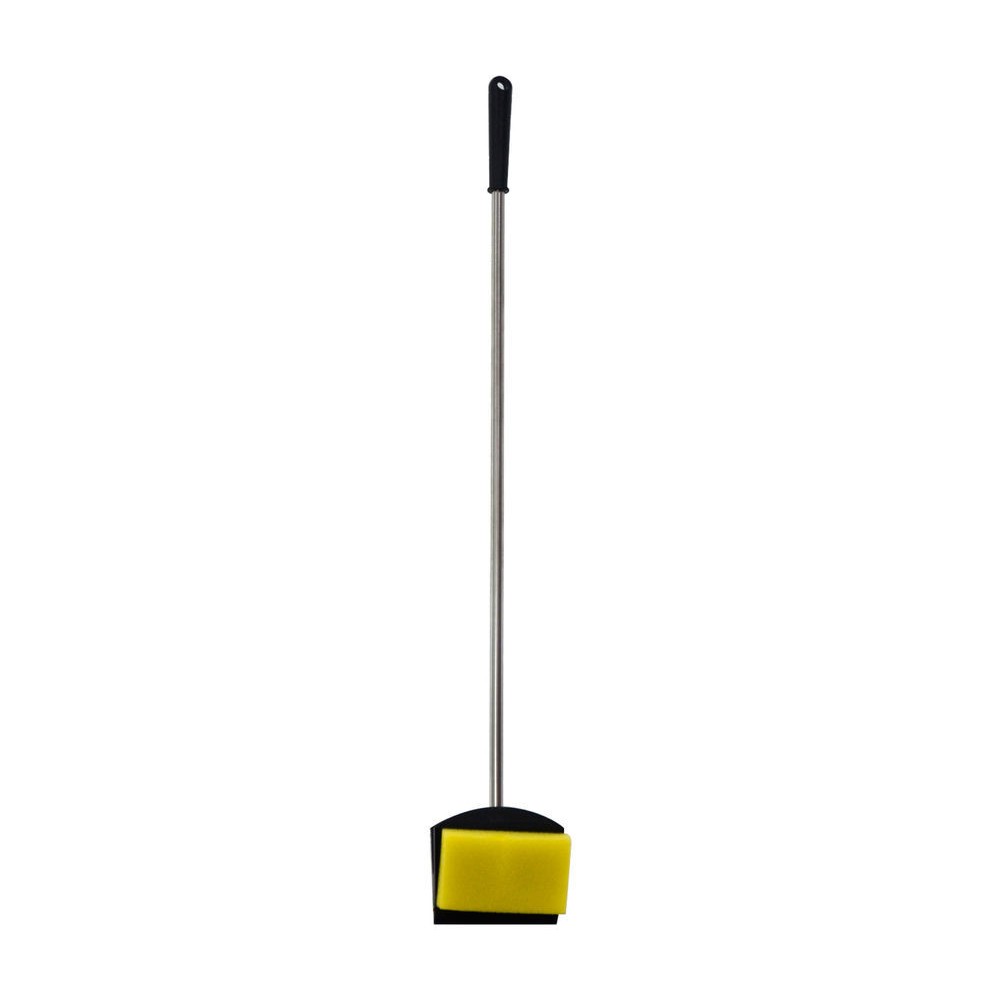 BOYU AS-102 Aquarium Scraper - 18" Long Fish Tank Cleaning Brush, Yellow Handle