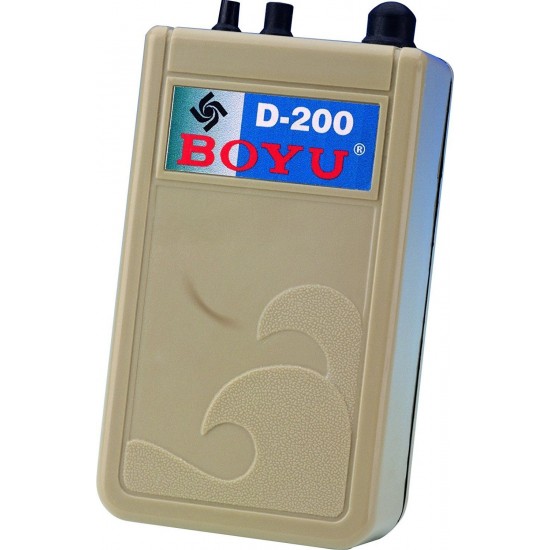 BOYU D-200 Aquarium Air Pump Waterproof Battery For Fish Tank