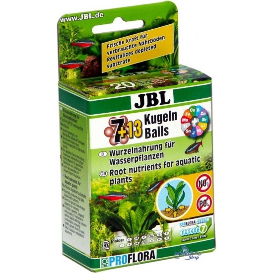 JBL The 7 Plus 13 Balls Root Nutrients Lagoon Aqua for Planted Aquariums