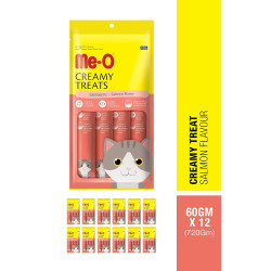 ME-O Creamy CAT Treats - Salmon Flavor - 180g (15gx12Pcs)