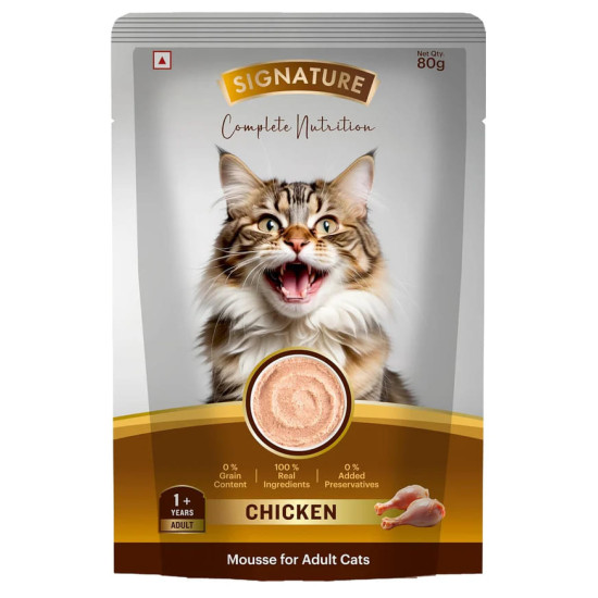 Signature Grain Zero Chicken Mousse Adult Cat Wet Food - 80g