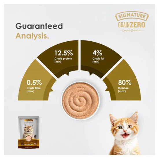 Signature Grain Zero Chicken Mousse Adult Cat Wet Food - 80g