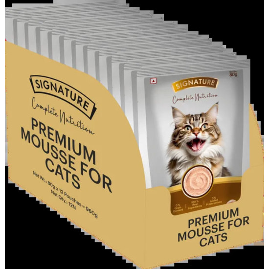 Signature Grain Zero Chicken Mousse Adult Cat Wet Food - 80g
