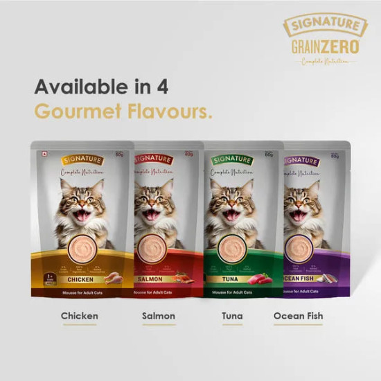 Signature Grain Zero Chicken Mousse Adult Cat Wet Food - 80g