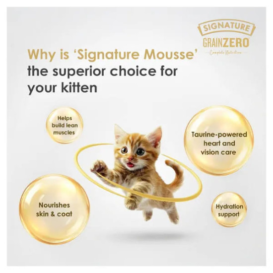Signature Grain Zero Chicken Mousse Adult Cat Wet Food - 80g