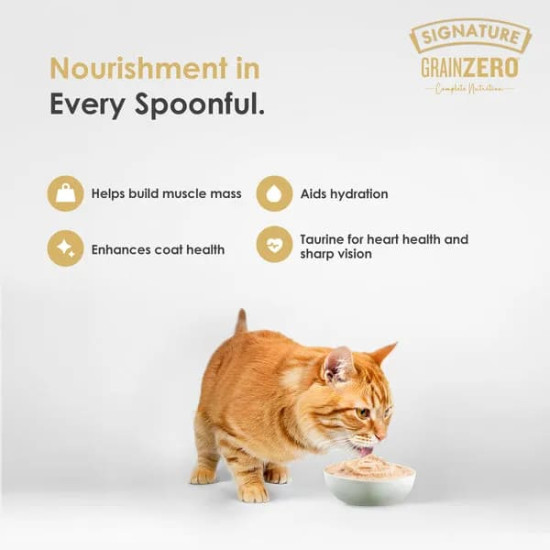 Signature Grain Zero Salmon Mousse Adult Cat Wet Food - 80g