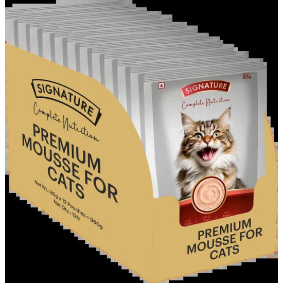 Signature Grain Zero Salmon Mousse Adult Cat Wet Food - 80g