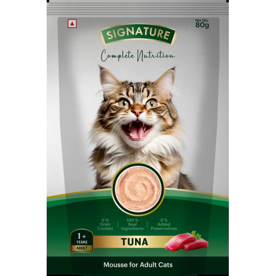 Signature Grain Zero Tuna Mousse Adult Cat Wet Food - 80g