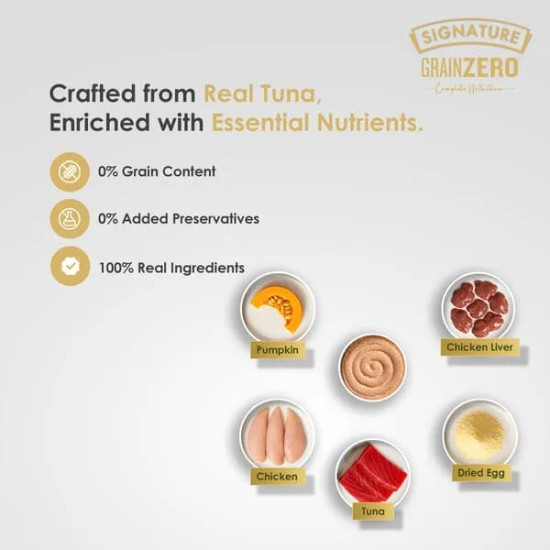 Signature Grain Zero Tuna Mousse Adult Cat Wet Food - 80g