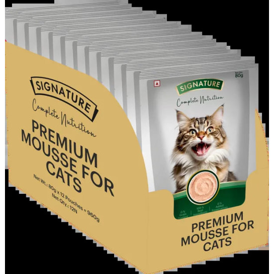 Signature Grain Zero Tuna Mousse Adult Cat Wet Food - 80g