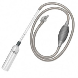 CUBEOne Advanced Aquarium Siphon Cleaner with Valve Control and Extra-Long 2.6 Metre Hose, Manual Pressure Pump, Gravel Vacuum