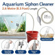 CUBEOne Advanced Aquarium Siphon Cleaner with Valve Control and Extra-Long 2.6 Metre Hose, Manual Pressure Pump, Gravel Vacuum