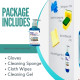CubeOne Glass Stain Cleaner | Remove Salt and White Scale Formation | Safe for Fish | Package Includes with Cleaning Sponge and Wipes and Gloves