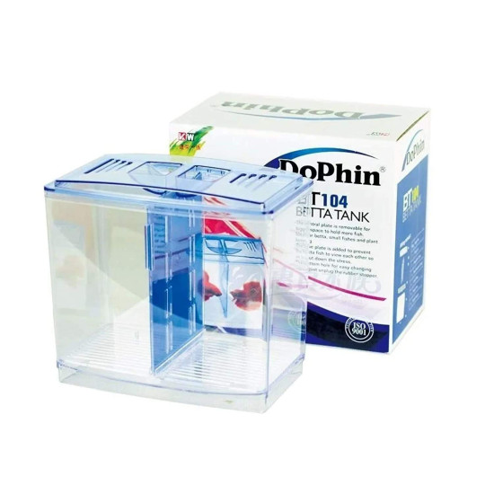 Dophin BT-104 Betta Fish Tank Rectangle Aquarium Tank (1 L) Dophin BT-104 Betta Fish Tank Rectangle Aquarium Tank (1 L)
