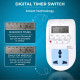 Beena Aquarium Digital Programmable Timer Electronic Timer/Energy Saving Socket Type for Aquarium Light and CO2 Cylinder Injection