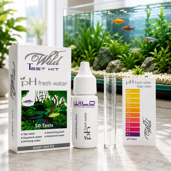 Aquatic Remedies Wild Ph Fresh Water Test Kit(50 Tests)Suitable For Aquarium Water,Swimming Pool,Industrial Water,Drinking Water And Tap Water