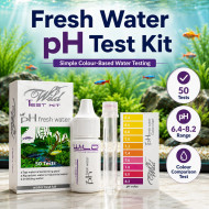 Aquatic Remedies Wild Ph Fresh Water Test Kit(50 Tests)Suitable For Aquarium Water,Swimming Pool,Industrial Water,Drinking Water And Tap Water