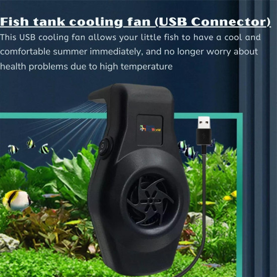 Cube One USB Type Mini Aquarium Cooling Fan System