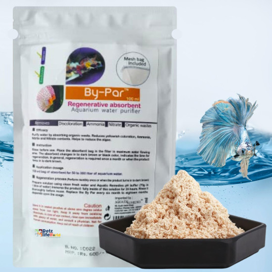 Aquatic Remedies by-Par, 100ML (Mesh Bag Included), Regenerative Absorbent Aquarium Water Purifier