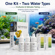 Aquatic Remedies Wild Ammonia Test Kit for Aquarium | Freshwater & Saltwater Water Testing Kit | 3 Solution Test with Colour Comparison Chart | Up to 50 Tests