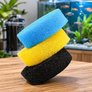 Sun-Sun 603B Filter Sponge Set – 3 Pcs Multi-Color Replacement Sponges for Aquarium Canister Filter (Only Sponge)