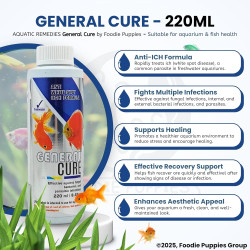 Aquatic Remedies General Cure - 220ml | Suitable for Fresh Water System | Anti White Spot Formula | Aquarium Water Medicine