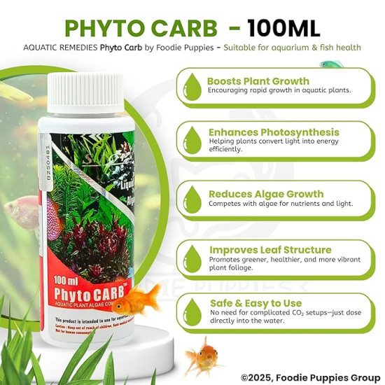 Aquatic Remedies Phyto Carb Co2 Plus Organic Carbon Aquarium Plant Fertilizer - 100 ml / 250ml Aquatic Remedies Phyto Carb Co2 Plus Organic Carbon Aquarium Plant Fertilizer - 100 ml / 250ml