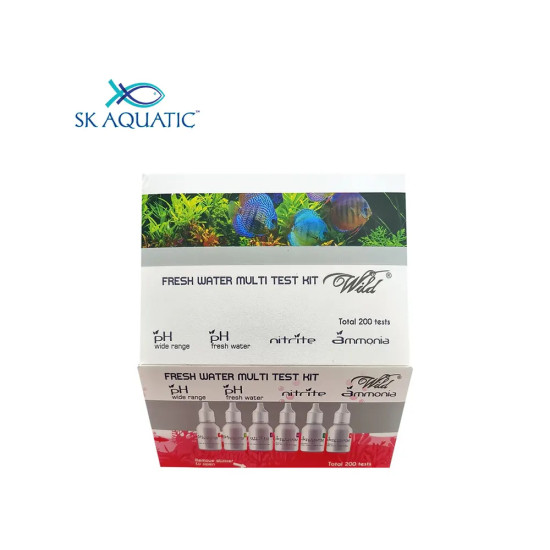 Aquatic Remedies Wild Fresh Water Aquarium Multi Test Kit - 200 Tests