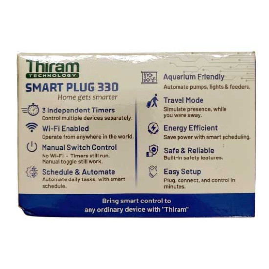 Thiram Technology Smart Plug 330 | Control Home Appliances Remotely