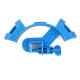 Aquarium Fish Tank Blue Plastic Water Hose Tube Fixing Holder Clip with Screw Type Knob Pack of 1
