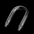Aquarium Fish Tank Transparent U Bend for O2 and Co2 Tube | Helps Tube not to Bend