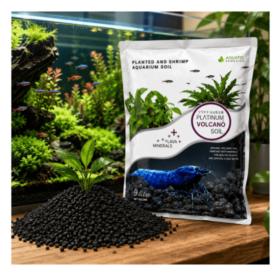 Aquatic Remedies Platinum Volcano Substrate | Premium Volcanic Aquarium Soil