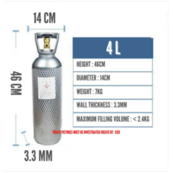 CO2 Cylinder Kit With Solenoid Dual Gauage CO2 Cylinder Kit With Solenoid Dual Gauage