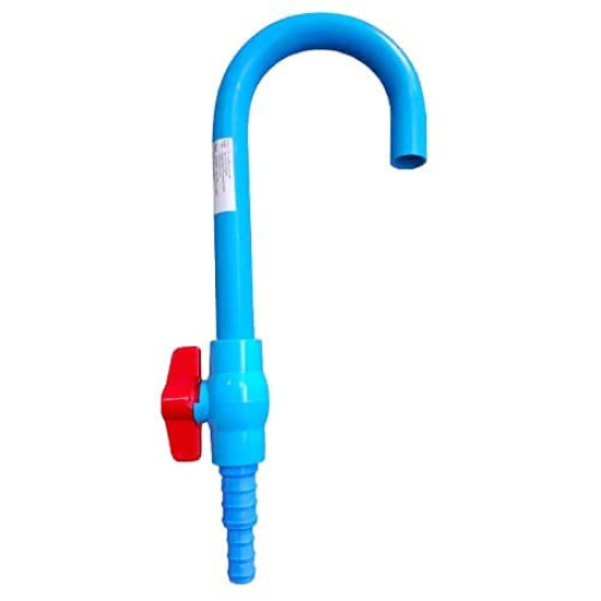 Fish Tank Blue Water Filling J - Pipe - Easy to Hold The Pipe on The Tank
