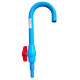 Fish Tank Blue Water Filling J - Pipe - Easy to Hold The Pipe on The Tank