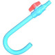 Fish Tank Blue Water Filling J - Pipe - Easy to Hold The Pipe on The Tank