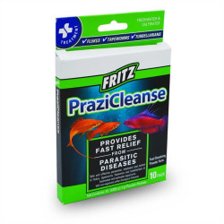 Fritz Aquatics PraziCleanse | Size: 10 Packets | Aquarium Deworming Fish Medicine Fritz Aquatics PraziCleanse | Size: 10 Packets | Aquarium Deworming Fish Medicine