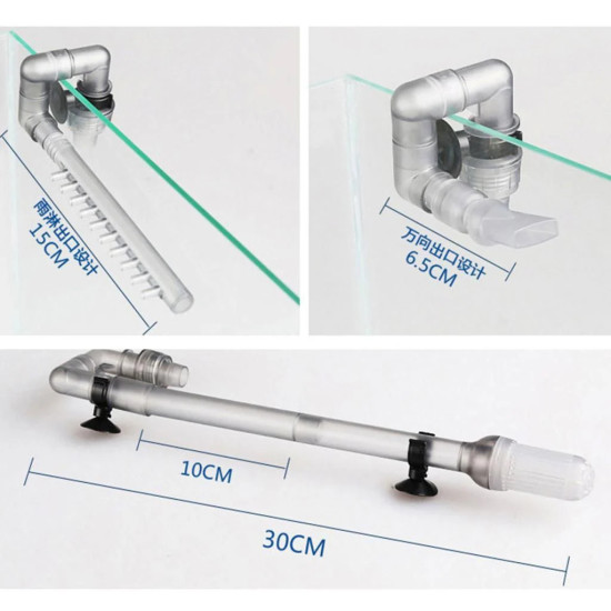 HW-603B/HW-602B Water Inflow and Outflow Tube Pipe Fish Tank Aquarium Filter External Parts