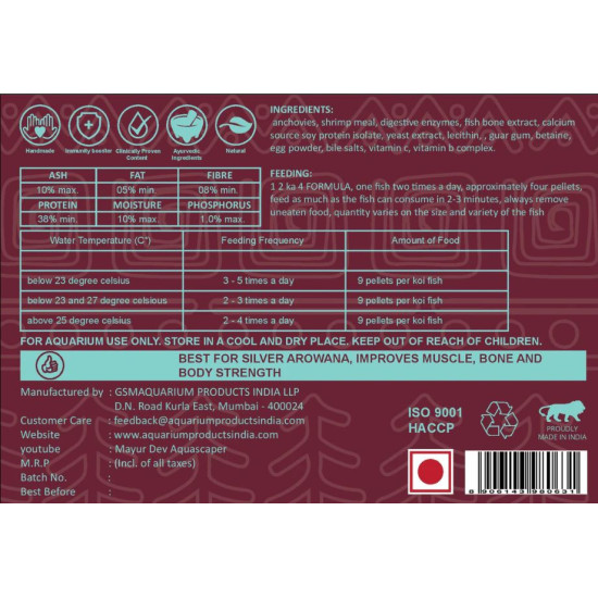 Life Aayu Silver Arowana Food