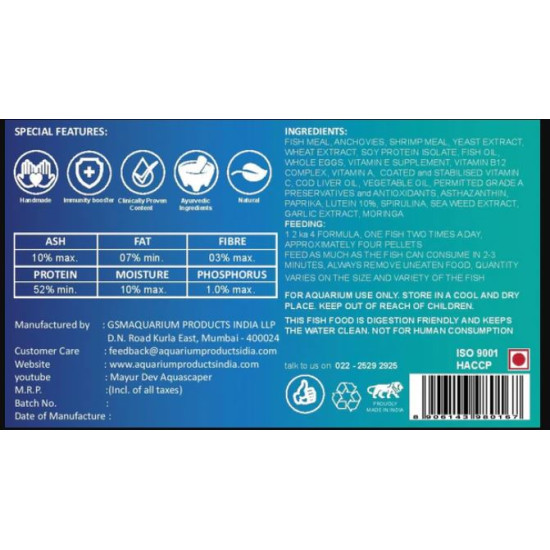 Life Aayu Tropical Treats Fish Food 70gm