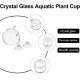 Plant Pot for Aquarium Fish Tank | Carpet Plants Planting Glass Pot | Crystal Clear Glass Pot with with Strong Suction Cup Plant Pot for Aquarium Fish Tank | Carpet Plants Planting Glass Pot | Crystal Clear Glass Pot with with Strong Suction Cup