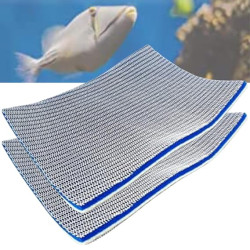 Sponge Filter Aquarium, Aquarium Filters High Density Fish Tank Filter 8 Layer Cotton Reusable, 50cm X 40cm Aquarium Filter Sponge Filter Media Sponge No Clog | Washable | Long Lasting| 2 nos