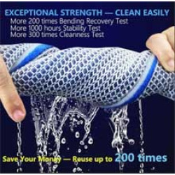 Sponge Filter Aquarium, Aquarium Filters High Density Fish Tank Filter 8 Layer Cotton Reusable, 50cm X 40cm Aquarium Filter Sponge Filter Media Sponge No Clog | Washable | Long Lasting| 2 nos