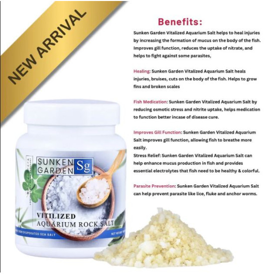 Sunken Garden Vitalized Aquarium Salt – Ideal for Aquarium