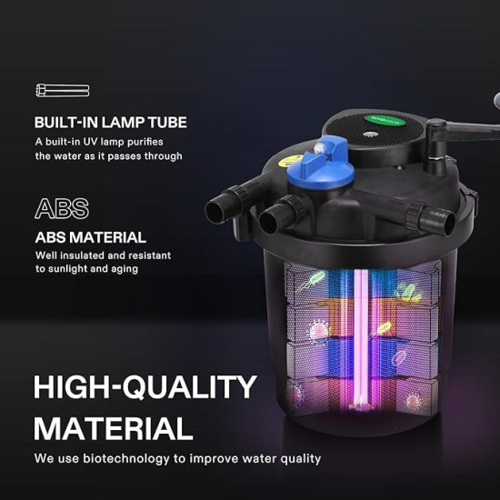 Sunsun CPF-20000 36Watts UV Light CPF Series Pond Filter Without Pump Sunsun CPF-20000 36Watts UV Light CPF Series Pond Filter Without Pump