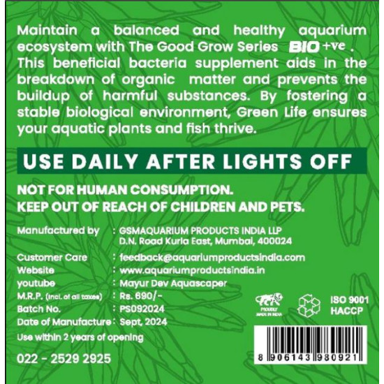 The Good Grow Series BIO 50ml - Promotes Healthy Aquarium Ecosystem