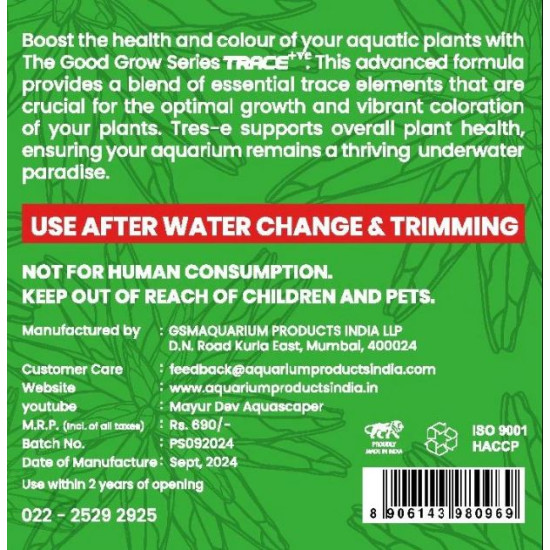 The Good Grow Series TRACE 50ML - Boost Plant Health and Color