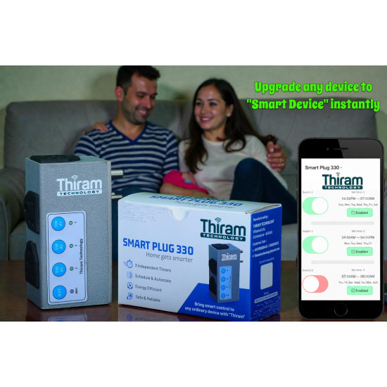 Thiram Technology Smart Plug 330 | Control Home Appliances Remotely