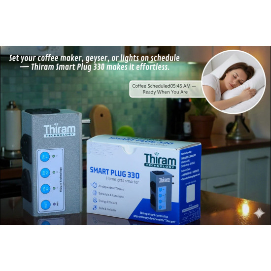 Thiram Technology Smart Plug 330 | Control Home Appliances Remotely