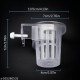 2 Pcs Aquarium Plant Holder with Clip & Screw Lock | Cup Type Fish Tank Plant Pot for Live Plants | Open Grid Root Growth Basket | Aquascaping Decor